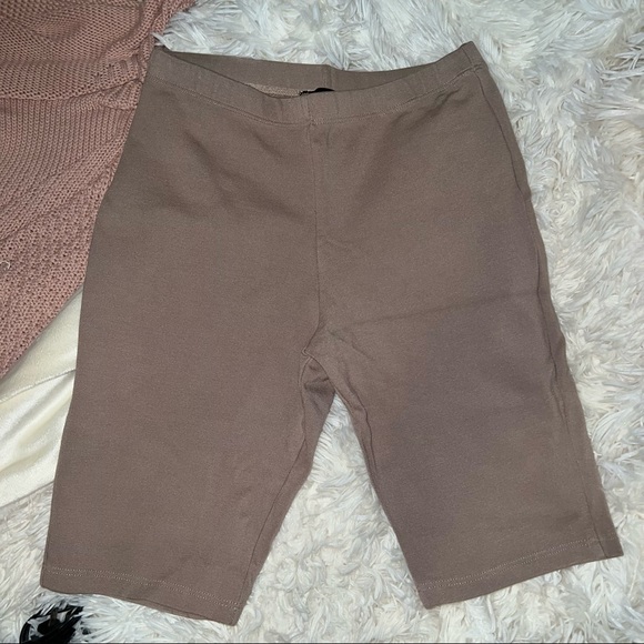 Fashion Nova Tan Biker Shorts - Picture 5 of 5